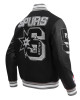 San Antonio Spurs Mashup Classic Rib Varsity Jacket San Antonio Spurs Mashup Classic Rib Varsity Jacket