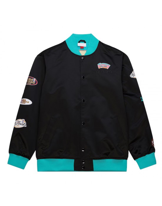 San Antonio Spurs OG 3.0 Lightweight Black Satin Jacket