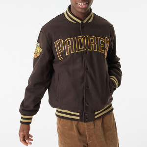 San Diego Padres Brown Wool Varsity Jacket