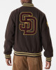 San Diego Padres Brown Wool Varsity Jacket San Diego Padres Brown Wool Varsity Jacket