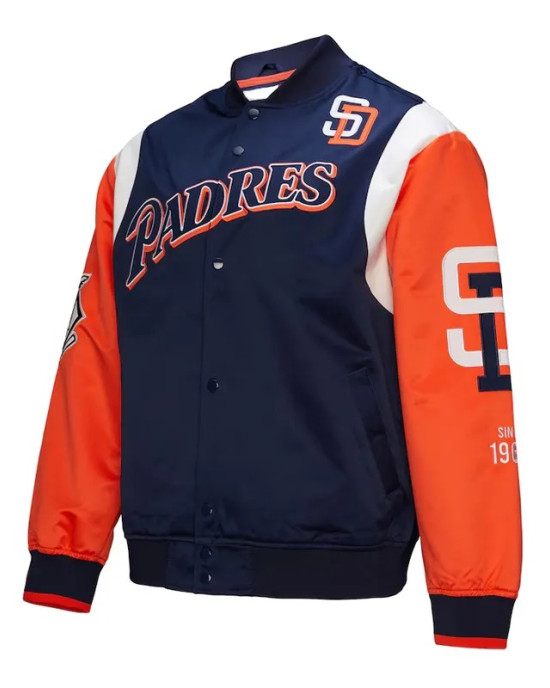 San Diego Padres Cooperstown Team Origins Satin Jacket San Diego Padres Cooperstown Team Origins Satin Jacket