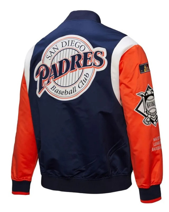 San Diego Padres Cooperstown Team Origins Satin Jacket San Diego Padres Cooperstown Team Origins Satin Jacket
