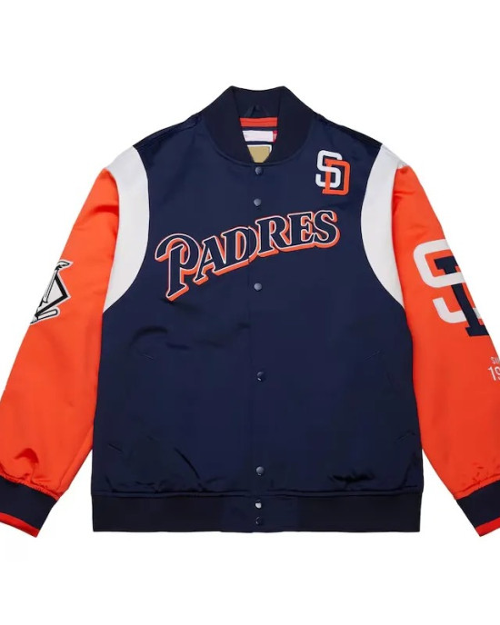 San Diego Padres Cooperstown Team Origins Satin Jacket San Diego Padres Cooperstown Team Origins Satin Jacket