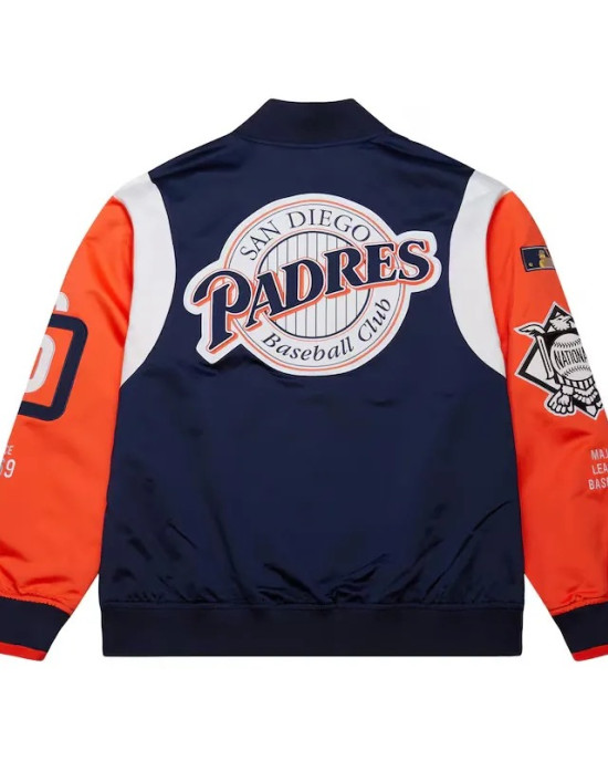 San Diego Padres Cooperstown Team Origins Satin Jacket San Diego Padres Cooperstown Team Origins Satin Jacket