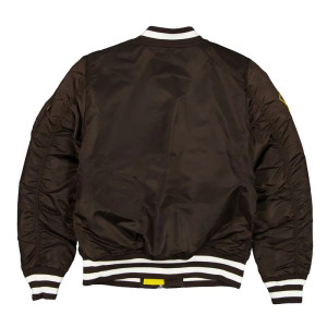 San Diego Padres Full-Zip Brown Bomber Jacket