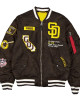 San Diego Padres Full-Zip Brown Bomber Jacket