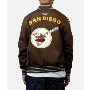 San Diego Padres Logo Game Day Brown Jacket
