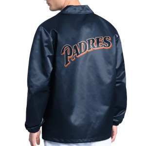 San Diego Padres Point Man Coaches Navy Jacket