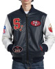 San Francisco 49ers Best Of Men's Leather Varsity Jacket