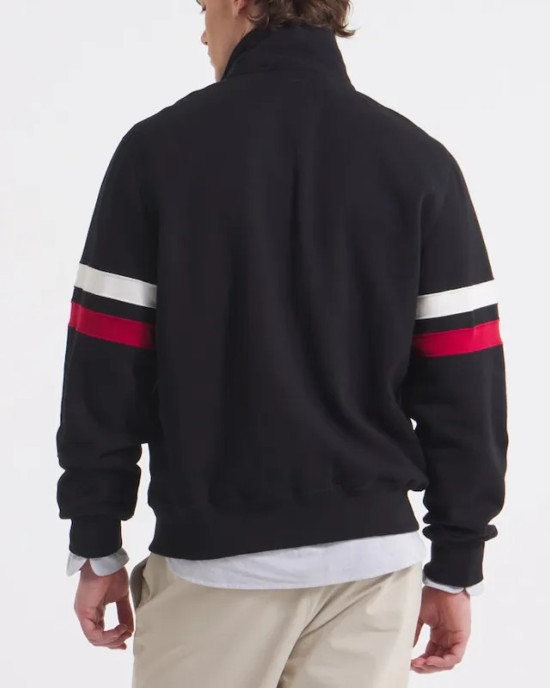 San Francisco 49ers Black Striped Fleece Jacket San Francisco 49ers Black Striped Fleece Jacket