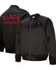 San Francisco 49ers Excellence Black Full-Zip Unisex Satin Jacket San Francisco 49ers Excellence Black Full-Zip Unisex Satin Jacket
