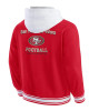 San Francisco 49ers Scarlet Cotton Hooded Jacket San Francisco 49ers Scarlet Cotton Hooded Jacket