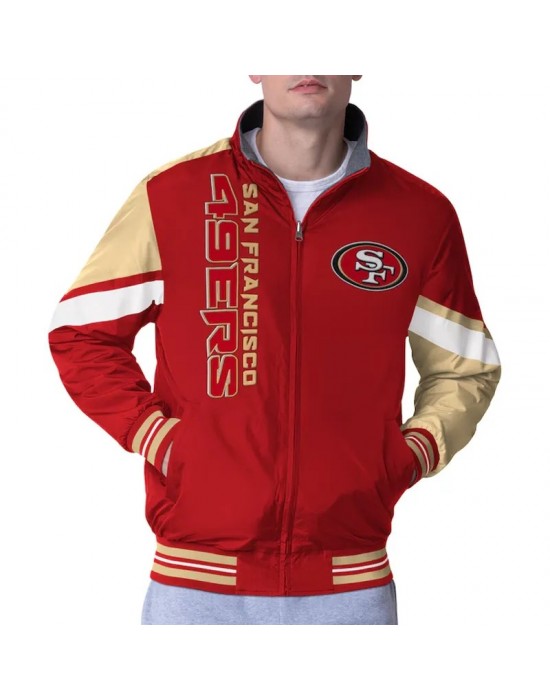San Francisco 49ers Strong Arm Scarlet Full-Zip Jacket