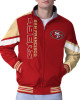 San Francisco 49ers Strong Arm Scarlet Full-Zip Jacket San Francisco 49ers Strong Arm Scarlet Full-Zip Jacket