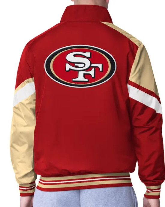 San Francisco 49ers Strong Arm Scarlet Full-Zip Jacket San Francisco 49ers Strong Arm Scarlet Full-Zip Jacket
