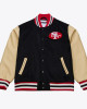 San Francisco 49ers Team Traditions Varsity Wool/Leather Jacket