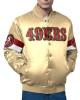 San Francisco 49ers Triple Option Varsity Satin Jacket