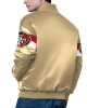 San Francisco 49ers Triple Option Varsity Satin Jacket