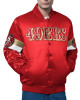 San Francisco 49ers Triple Option Varsity Satin Jacket