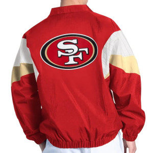 San Francisco 49ers Yard Line Scarlet Full-Zip Jacket