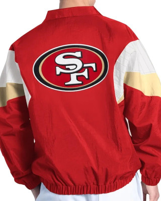 San Francisco 49ers Yard Line Scarlet Full-Zip Jacket