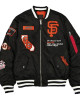 San Francisco Giants Full-Zip Black Bomber Jacket