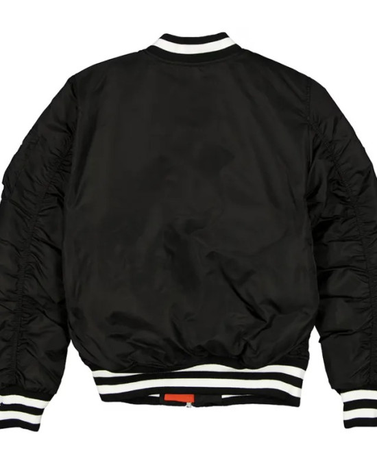San Francisco Giants Full-Zip Black Bomber Jacket