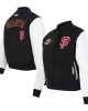 San Francisco Giants Game Day Classics Black Varsity Wool/Leather Jacket