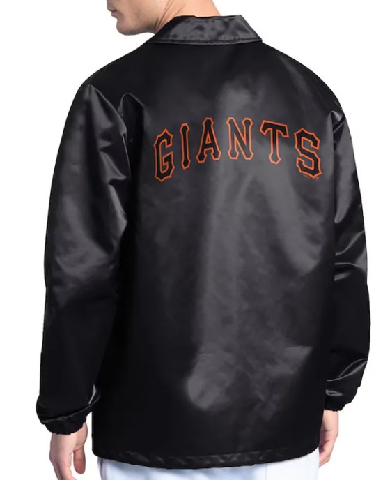 San Francisco Giants Point Man Coaches Black Jacket