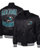 San Jose Sharks Adaptive Bold Logo Varsity Satin Jacket