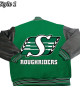 Saskatchewan Roughriders Varsity Wool and Leather Jacket