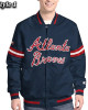 Scout Atlanta Braves Varsity Satin Jacket Scout Atlanta Braves Varsity Satin Jacket