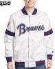 Scout Atlanta Braves Varsity Satin Jacket Scout Atlanta Braves Varsity Satin Jacket