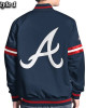 Scout Atlanta Braves Varsity Satin Jacket Scout Atlanta Braves Varsity Satin Jacket
