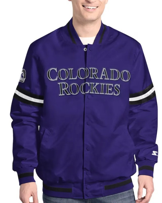 Scout Colorado Rockies Varsity Satin Jacket