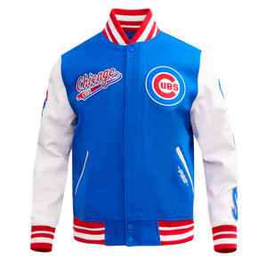 Script Tail Chicago Cubs Classic Rib Varsity Jacket