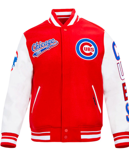 Script Tail Chicago Cubs Classic Rib Varsity Jacket Script Tail Chicago Cubs Classic Rib Varsity Jacket