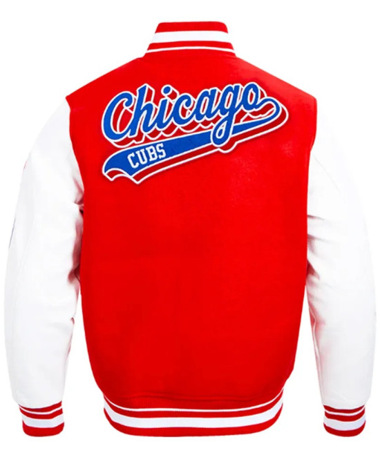 Script Tail Chicago Cubs Classic Rib Varsity Jacket Script Tail Chicago Cubs Classic Rib Varsity Jacket