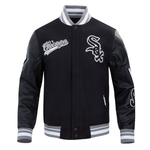 Script Tail Chicago White Sox Classic Rib Varsity Jacket