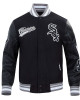Script Tail Chicago White Sox Classic Rib Varsity Jacket Script Tail Chicago White Sox Classic Rib Varsity Jacket