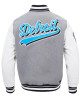 Script Tail Detroit Lions Classic Rib Varsity Jacket Script Tail Detroit Lions Classic Rib Varsity Jacket