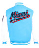 Script Tail Miami Marlins Classic Rib Varsity Jacket Script Tail Miami Marlins Classic Rib Varsity Jacket