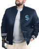 Seattle Kraken Adaptive Bold Logo Varsity Satin Jacket