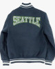 Seattle Mariners Crest Navy Varsity Wool Jacket