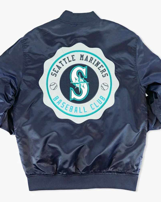 Seattle Mariners Crest Satin Jacket Seattle Mariners Crest Satin Jacket
