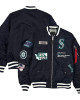 Seattle Mariners Full-Zip Navy Bomber Jacket