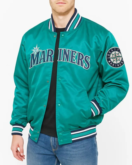 Seattle Mariners Northwest Green Satin Jacket