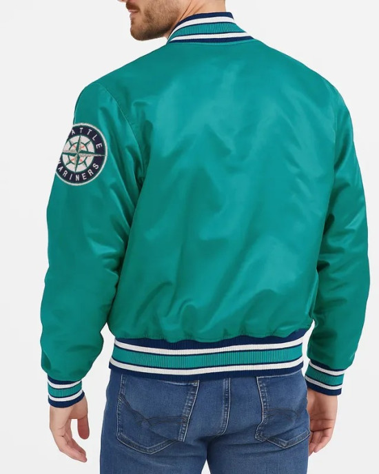 Seattle Mariners Northwest Green Satin Jacket