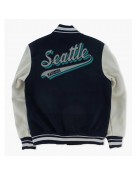 Seattle Mariners Script Tail Varsity Jacket