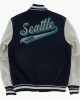 Seattle Mariners Script Tail Varsity Jacket Seattle Mariners Script Tail Varsity Jacket